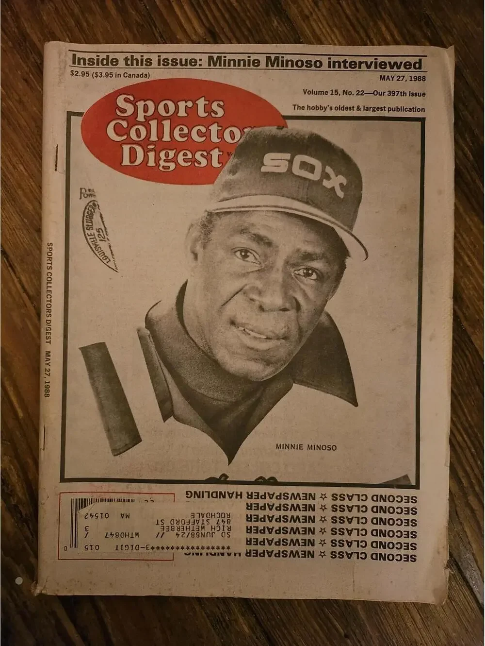 Sports Collectors Digest - May 27, 1988 issue - Minnie Minoso interview